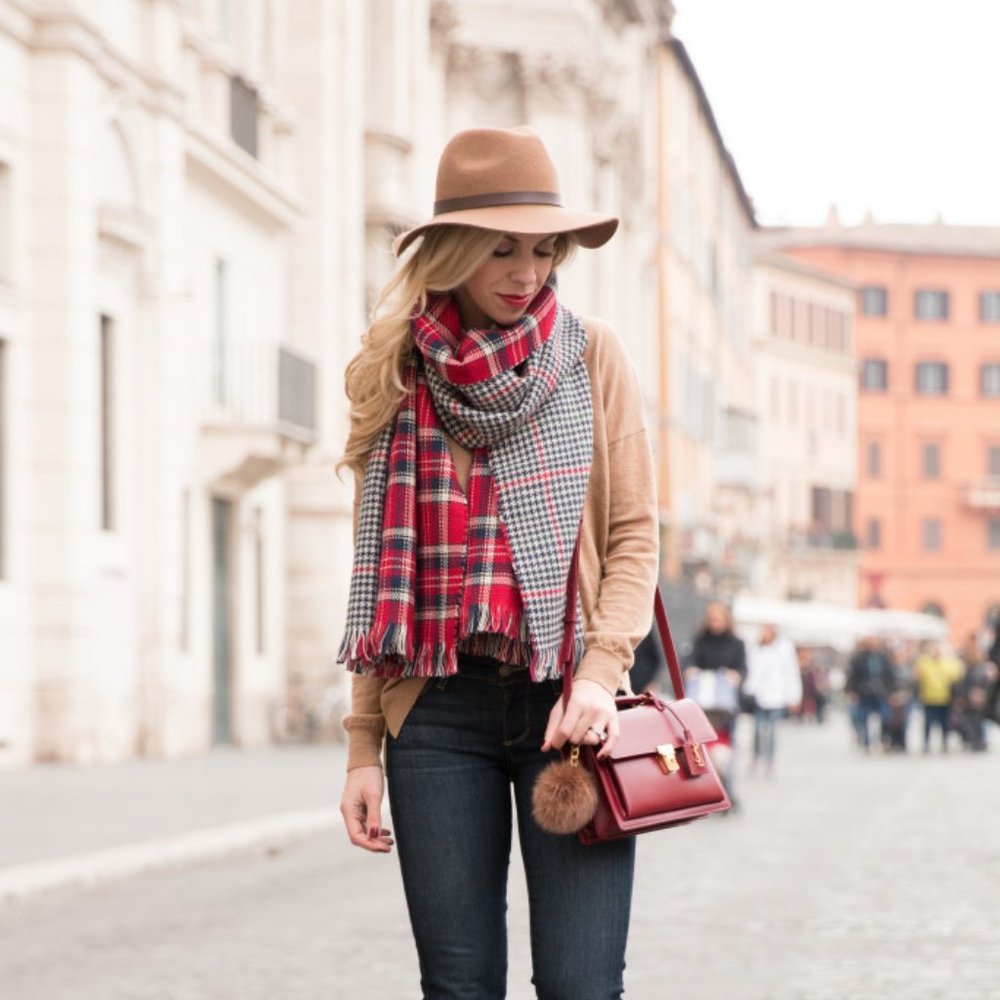 J. Crew Christmas Tartan Plaid Scarf - Picture 3 of 3